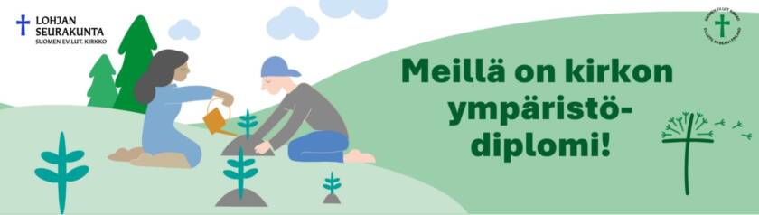 Lohjan seurakunnan ympäristödiplomi.