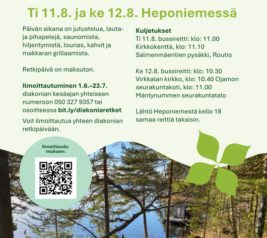 retkimainos ja ilmoittautuminen