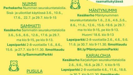 Kesätoiminta 2026