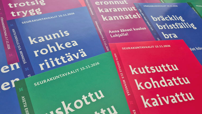 vaalijulisteita.